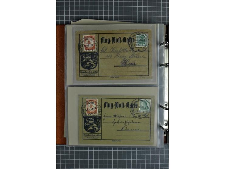 1912, Rhein/Main, 108 Karten, dabei verschiedene Daten und Orte, gute Ansichtskarten, Auslandskarte, Gelbe Hunde, Bunte Hunde