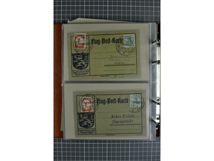 1912, Rhein/Main, 108 Karten, dabei verschiedene Daten und Orte, gute Ansichtskarten, Auslandskarte, Gelbe Hunde, Bunte Hunde