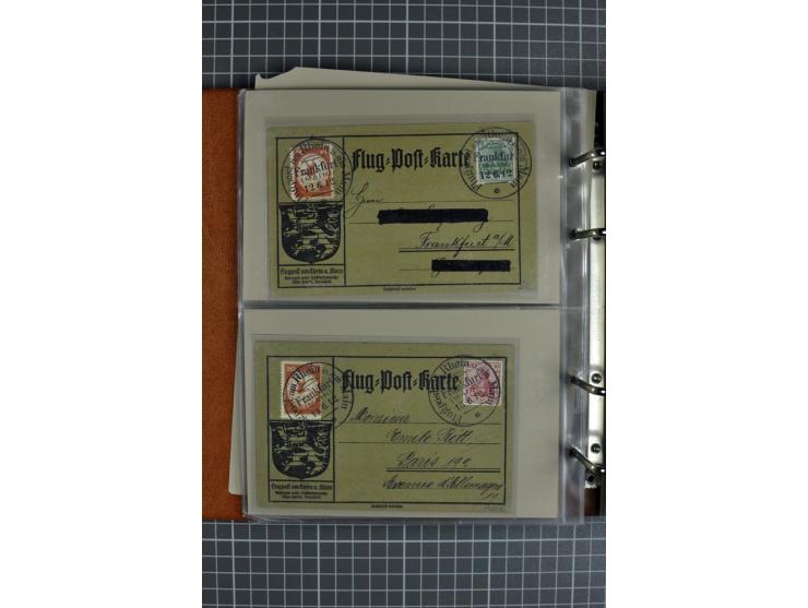 1912, Rhein/Main, 108 Karten, dabei verschiedene Daten und Orte, gute Ansichtskarten, Auslandskarte, Gelbe Hunde, Bunte Hunde