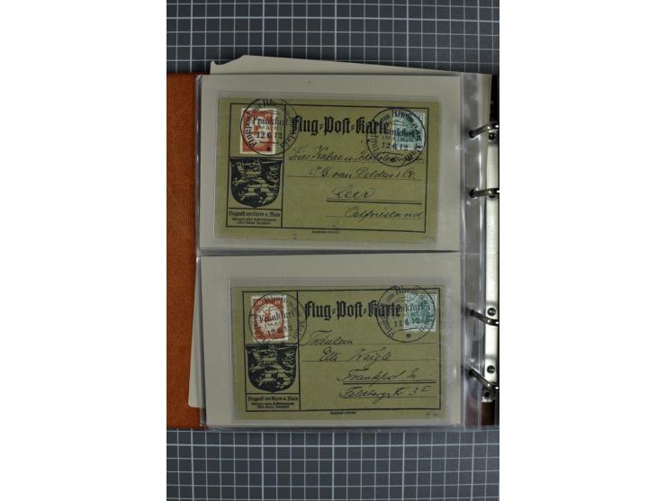 1912, Rhein/Main, 108 Karten, dabei verschiedene Daten und Orte, gute Ansichtskarten, Auslandskarte, Gelbe Hunde, Bunte Hunde