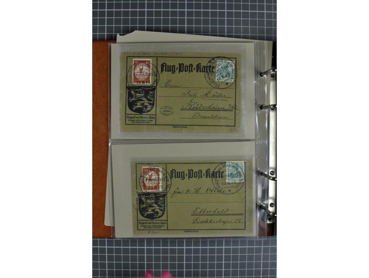 1912, Rhein/Main, 108 Karten, dabei verschiedene Daten und Orte, gute Ansichtskarten, Auslandskarte, Gelbe Hunde, Bunte Hunde