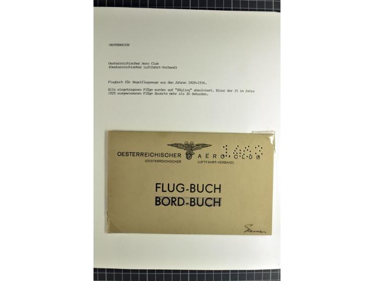 ÖSTERREICH : 1923/36, umfangreiche Sammlung mit über 100 Karten und Briefen, dabei viele verschiedene Flüge mit besseren, Pri