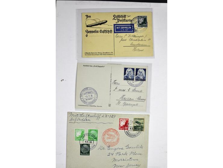 1912/1939, umfangreicher Sammlungsposten mit fast 130 Briefen und Karten ink. Rhein/Main-Flugpost, dabei Pionierpost, bessere