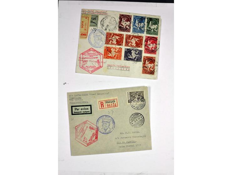 1912/1939, umfangreicher Sammlungsposten mit fast 130 Briefen und Karten ink. Rhein/Main-Flugpost, dabei Pionierpost, bessere