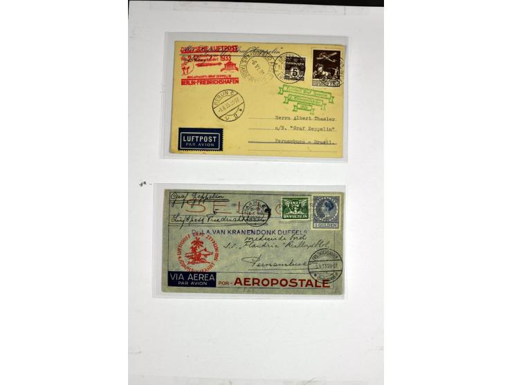 1912/1939, umfangreicher Sammlungsposten mit fast 130 Briefen und Karten ink. Rhein/Main-Flugpost, dabei Pionierpost, bessere