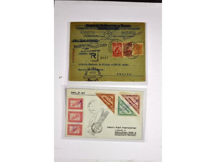 1912/1939, umfangreicher Sammlungsposten mit fast 130 Briefen und Karten ink. Rhein/Main-Flugpost, dabei Pionierpost, bessere