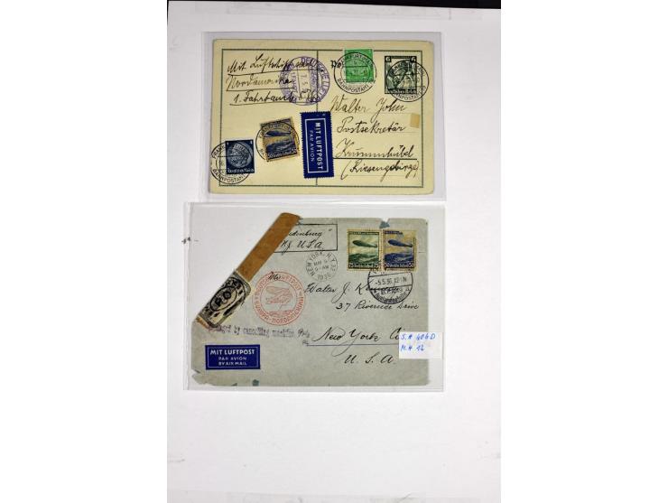 1912/1939, umfangreicher Sammlungsposten mit fast 130 Briefen und Karten ink. Rhein/Main-Flugpost, dabei Pionierpost, bessere