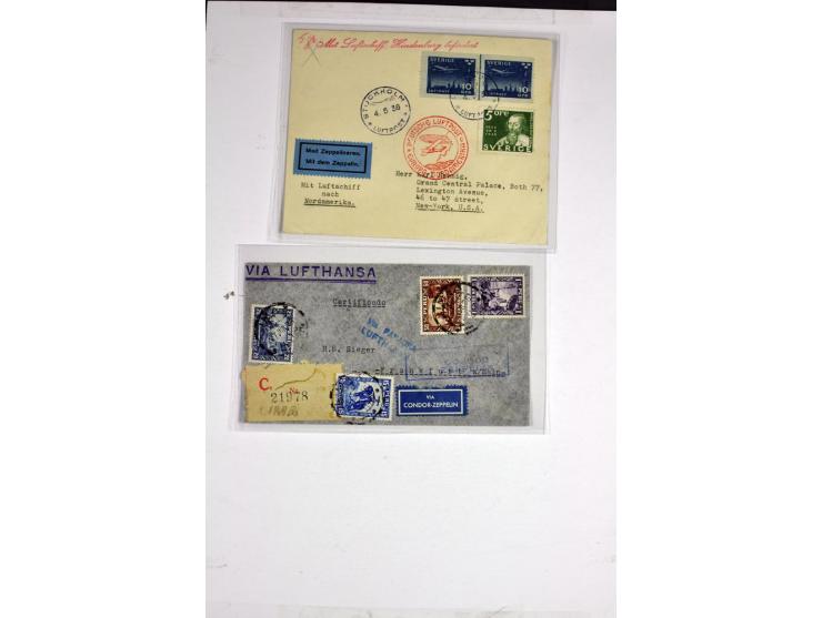 1912/1939, umfangreicher Sammlungsposten mit fast 130 Briefen und Karten ink. Rhein/Main-Flugpost, dabei Pionierpost, bessere