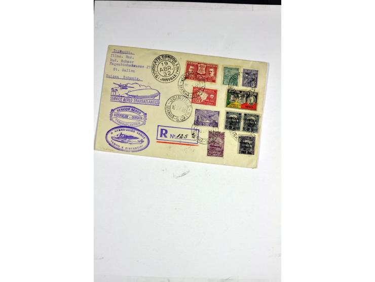 1912/1939, umfangreicher Sammlungsposten mit fast 130 Briefen und Karten ink. Rhein/Main-Flugpost, dabei Pionierpost, bessere