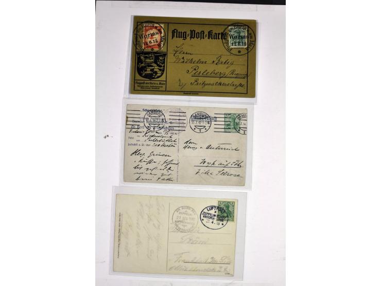 1912/1939, umfangreicher Sammlungsposten mit fast 130 Briefen und Karten ink. Rhein/Main-Flugpost, dabei Pionierpost, bessere