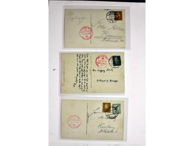 1912/1939, umfangreicher Sammlungsposten mit fast 130 Briefen und Karten ink. Rhein/Main-Flugpost, dabei Pionierpost, bessere