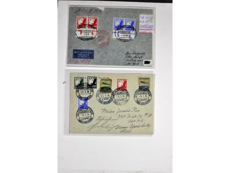 1912/1939, umfangreicher Sammlungsposten mit fast 130 Briefen und Karten ink. Rhein/Main-Flugpost, dabei Pionierpost, bessere