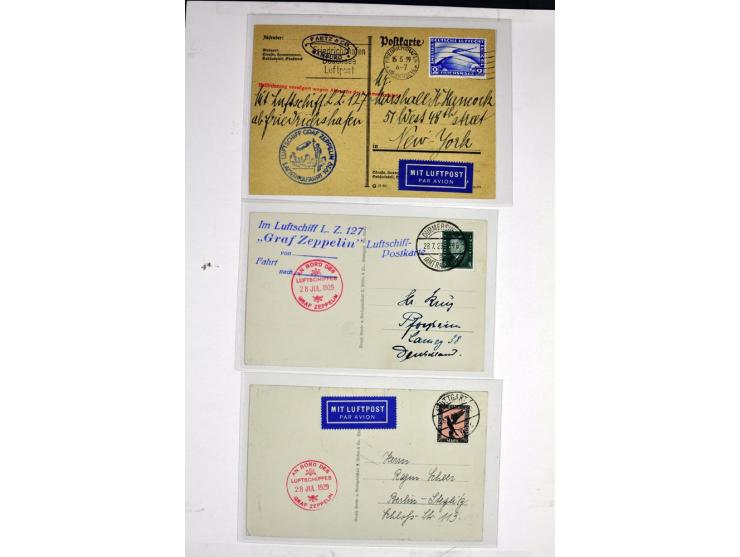 1912/1939, umfangreicher Sammlungsposten mit fast 130 Briefen und Karten ink. Rhein/Main-Flugpost, dabei Pionierpost, bessere