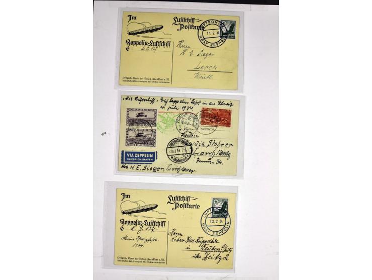 1912/1939, umfangreicher Sammlungsposten mit fast 130 Briefen und Karten ink. Rhein/Main-Flugpost, dabei Pionierpost, bessere