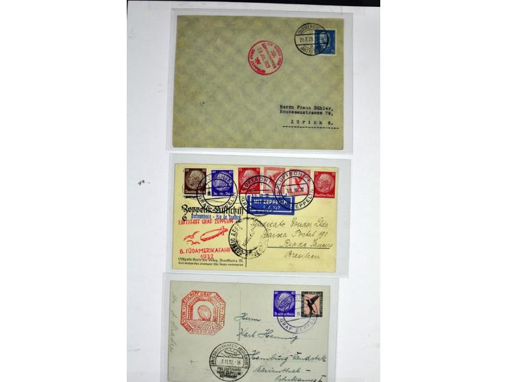 1912/1939, umfangreicher Sammlungsposten mit fast 130 Briefen und Karten ink. Rhein/Main-Flugpost, dabei Pionierpost, bessere