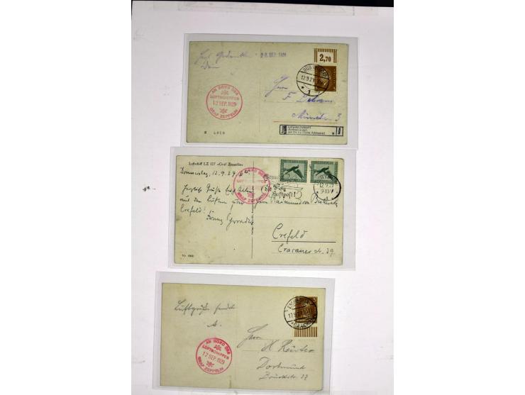 1912/1939, umfangreicher Sammlungsposten mit fast 130 Briefen und Karten ink. Rhein/Main-Flugpost, dabei Pionierpost, bessere