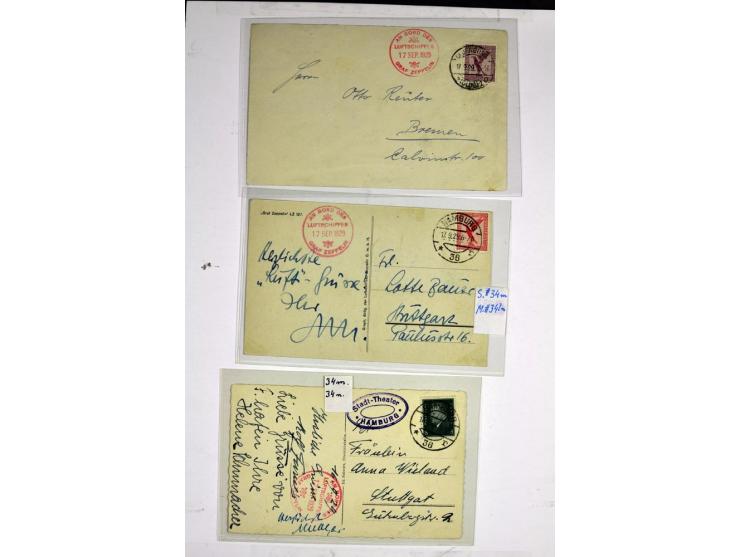 1912/1939, umfangreicher Sammlungsposten mit fast 130 Briefen und Karten ink. Rhein/Main-Flugpost, dabei Pionierpost, bessere