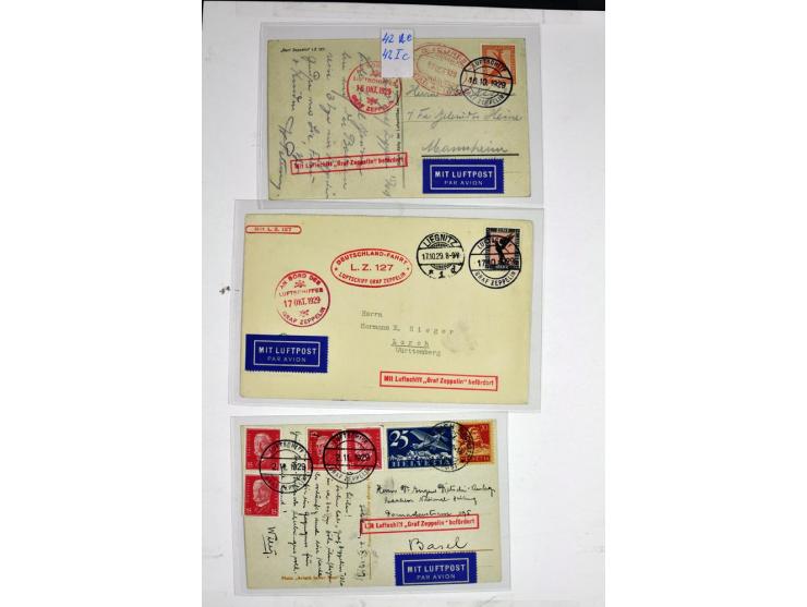 1912/1939, umfangreicher Sammlungsposten mit fast 130 Briefen und Karten ink. Rhein/Main-Flugpost, dabei Pionierpost, bessere