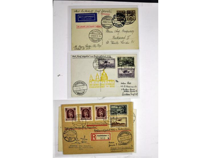 1912/1939, umfangreicher Sammlungsposten mit fast 130 Briefen und Karten ink. Rhein/Main-Flugpost, dabei Pionierpost, bessere