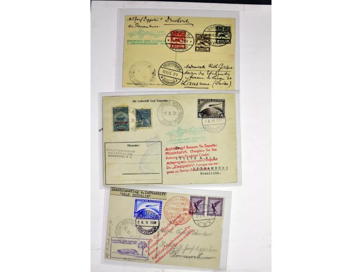 1912/1939, umfangreicher Sammlungsposten mit fast 130 Briefen und Karten ink. Rhein/Main-Flugpost, dabei Pionierpost, bessere