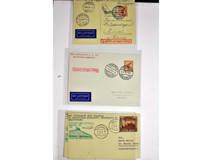 1912/1939, umfangreicher Sammlungsposten mit fast 130 Briefen und Karten ink. Rhein/Main-Flugpost, dabei Pionierpost, bessere