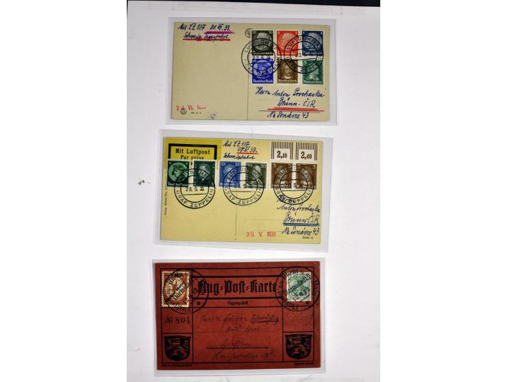 1912/1939, umfangreicher Sammlungsposten mit fast 130 Briefen und Karten ink. Rhein/Main-Flugpost, dabei Pionierpost, bessere