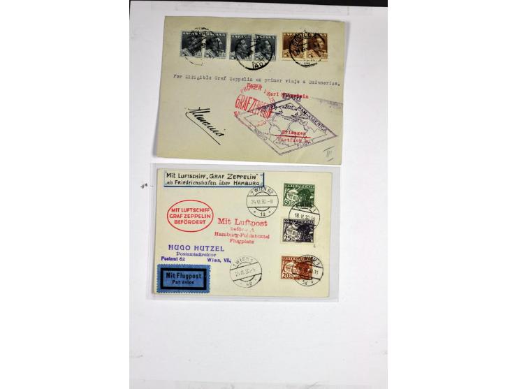1912/1939, umfangreicher Sammlungsposten mit fast 130 Briefen und Karten ink. Rhein/Main-Flugpost, dabei Pionierpost, bessere