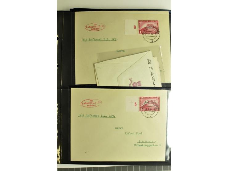 1930/36, hochinteressante Partie von 41 Briefe und Karten, dabei viele gute Frankaturen u.a. Deutsches Reich Mi.-Nr. 439-39 (