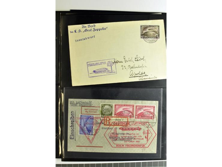 1930/36, hochinteressante Partie von 41 Briefe und Karten, dabei viele gute Frankaturen u.a. Deutsches Reich Mi.-Nr. 439-39 (