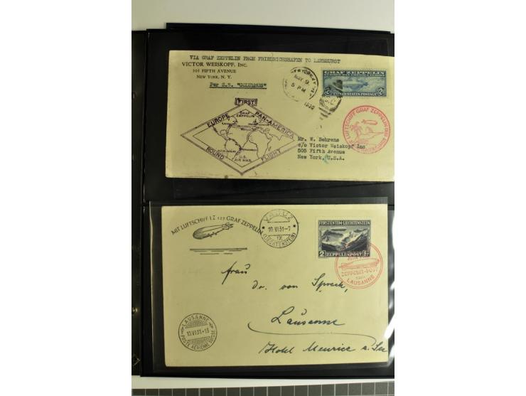 1930/36, hochinteressante Partie von 41 Briefe und Karten, dabei viele gute Frankaturen u.a. Deutsches Reich Mi.-Nr. 439-39 (