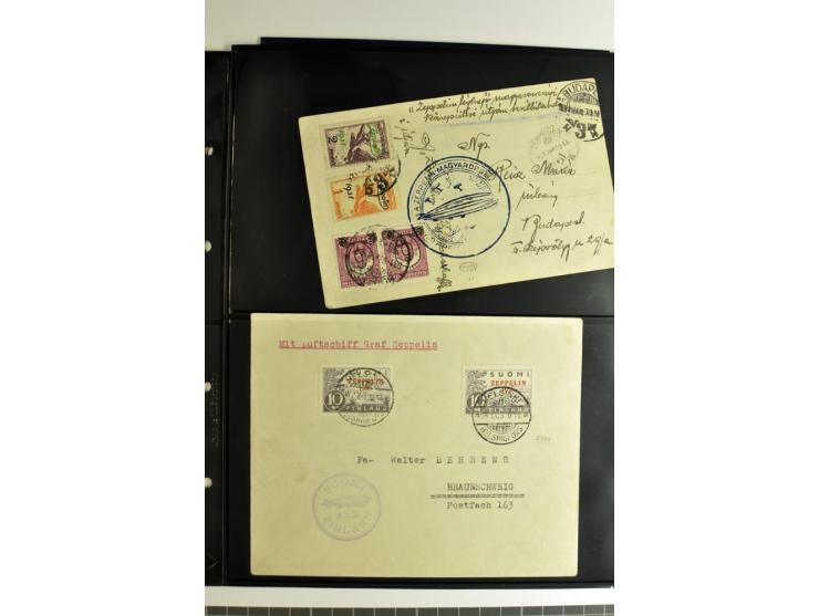 1930/36, hochinteressante Partie von 41 Briefe und Karten, dabei viele gute Frankaturen u.a. Deutsches Reich Mi.-Nr. 439-39 (
