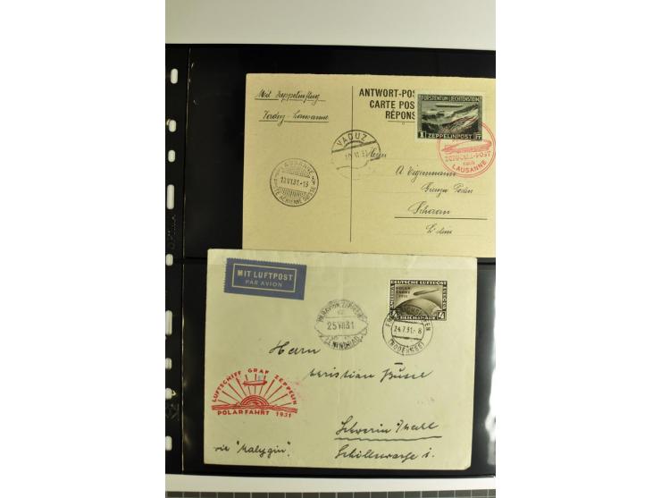 1930/36, hochinteressante Partie von 41 Briefe und Karten, dabei viele gute Frankaturen u.a. Deutsches Reich Mi.-Nr. 439-39 (