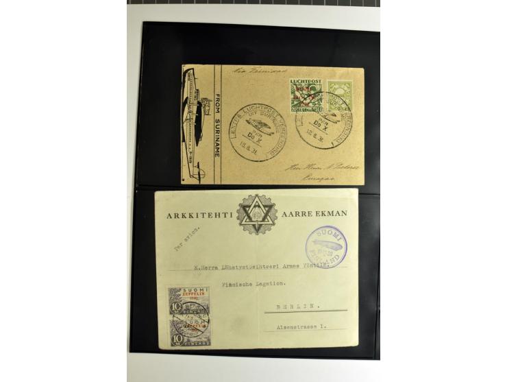 1930/36, hochinteressante Partie von 41 Briefe und Karten, dabei viele gute Frankaturen u.a. Deutsches Reich Mi.-Nr. 439-39 (
