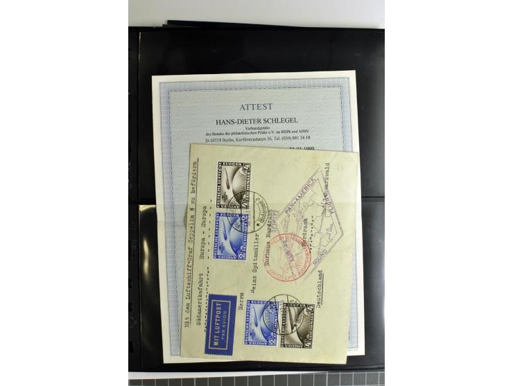 1930/36, hochinteressante Partie von 41 Briefe und Karten, dabei viele gute Frankaturen u.a. Deutsches Reich Mi.-Nr. 439-39 (