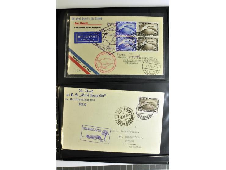 1930/36, hochinteressante Partie von 41 Briefe und Karten, dabei viele gute Frankaturen u.a. Deutsches Reich Mi.-Nr. 439-39 (