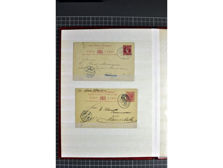 1887/1911, kleine Sammlung von 20 Briefen/Karten und 8 Briefstücken sowie 2 Einzelwerten, teils minimal fleckig, sonst gute E