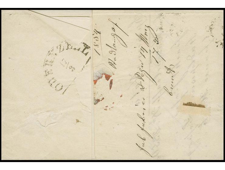  6 Kreuzer braun, zwei Einzelwerte, beide breitrandig mit gMR "503" und nebengesetztem Halbkreisstempel "STADTAMHOF 15/3" (18