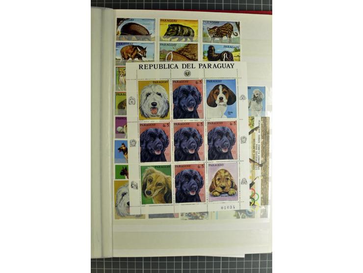 TIERE: 1920/94, postfrische, ungebrauchte und gestempelte sehr umfangreiche Sammlung mit vielen guten Ausgaben auf selbstgest