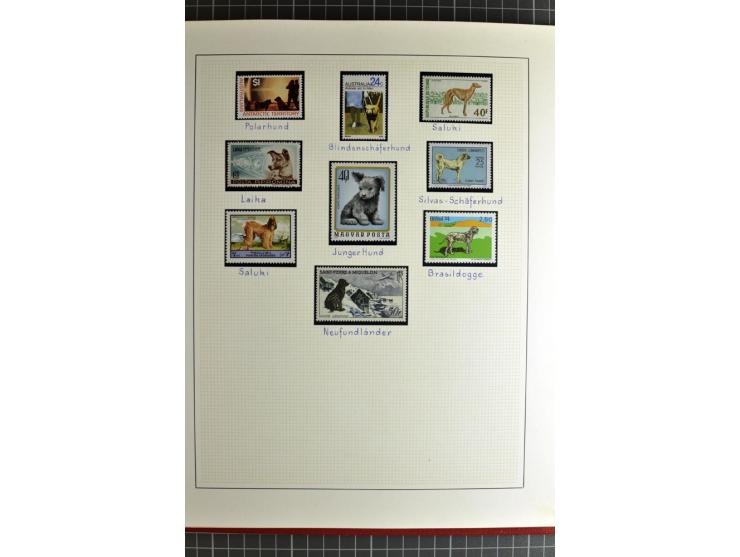 TIERE: 1920/94, postfrische, ungebrauchte und gestempelte sehr umfangreiche Sammlung mit vielen guten Ausgaben auf selbstgest