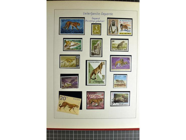 TIERE: 1920/94, postfrische, ungebrauchte und gestempelte sehr umfangreiche Sammlung mit vielen guten Ausgaben auf selbstgest