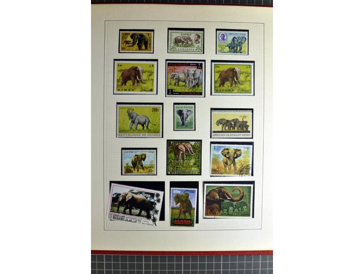 TIERE: 1920/94, postfrische, ungebrauchte und gestempelte sehr umfangreiche Sammlung mit vielen guten Ausgaben auf selbstgest