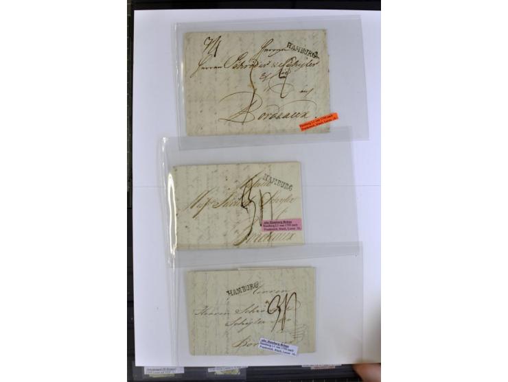 Braunschweig bis Schleswig Holstein, Händlerposten mit meist gestempelten Marken auf Steckkarten mit viel mittlerem Material,