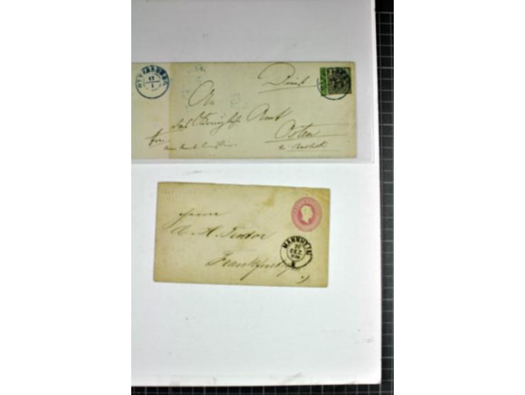1850/70, postfrische, ungebrauchte und gestempelte Partie, dabei Viererblocks, Baden mit Randstücken der geschnittenen Ausgab