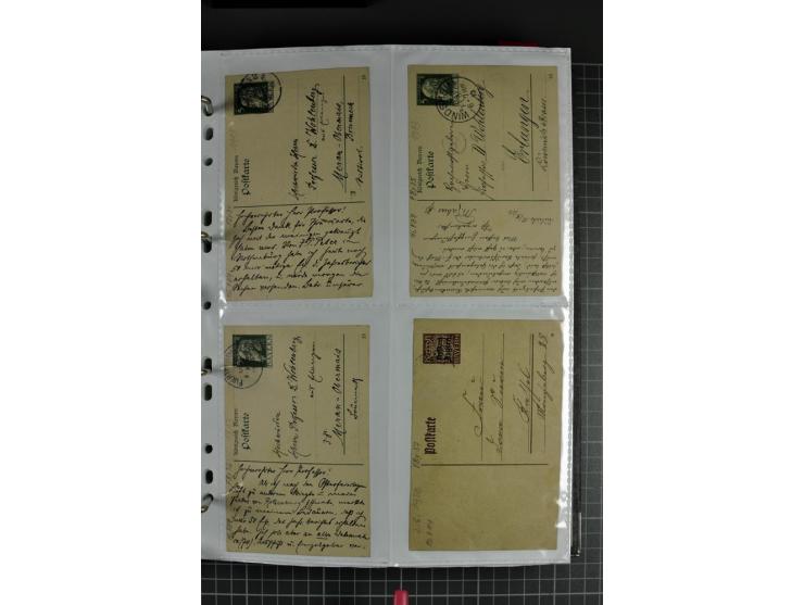 1840/1919, Baden bis Württemberg, Partie Briefe ab Vorphila mit Schwerpunkt NDP, dabei EF und MEF, Paketbegleitbriefe, intere