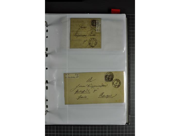 1840/1919, Baden bis Württemberg, Partie Briefe ab Vorphila mit Schwerpunkt NDP, dabei EF und MEF, Paketbegleitbriefe, intere
