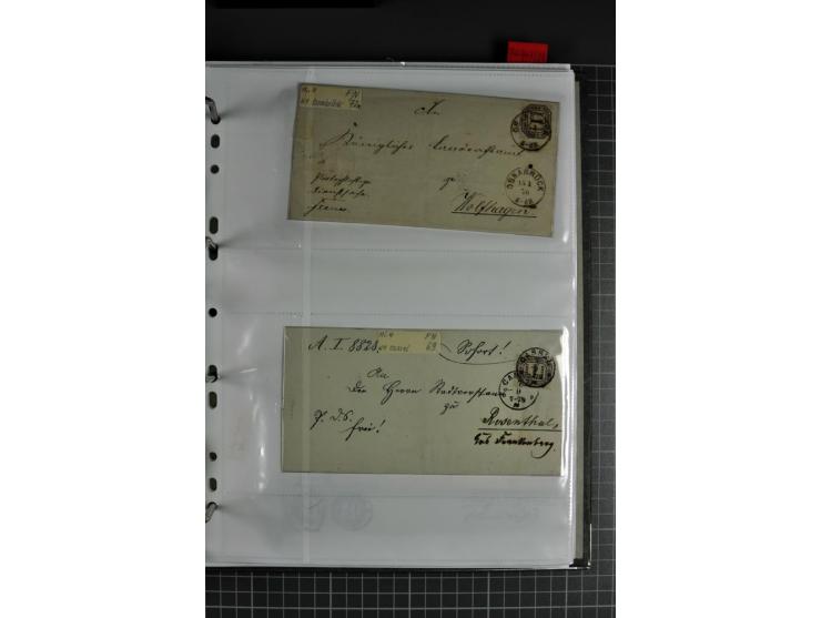 1840/1919, Baden bis Württemberg, Partie Briefe ab Vorphila mit Schwerpunkt NDP, dabei EF und MEF, Paketbegleitbriefe, intere