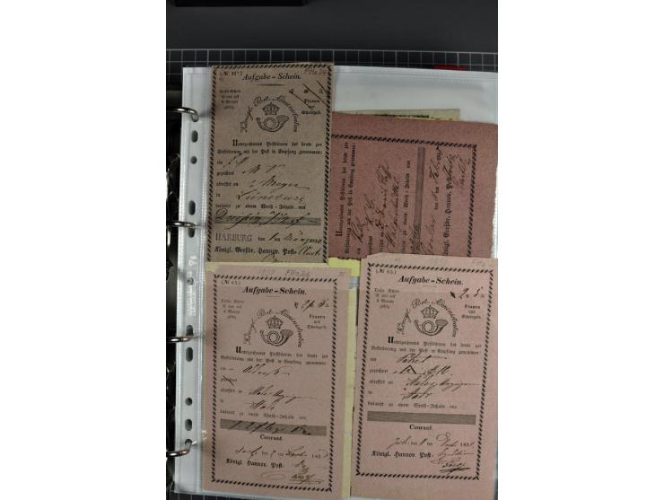 1840/1919, Baden bis Württemberg, Partie Briefe ab Vorphila mit Schwerpunkt NDP, dabei EF und MEF, Paketbegleitbriefe, intere