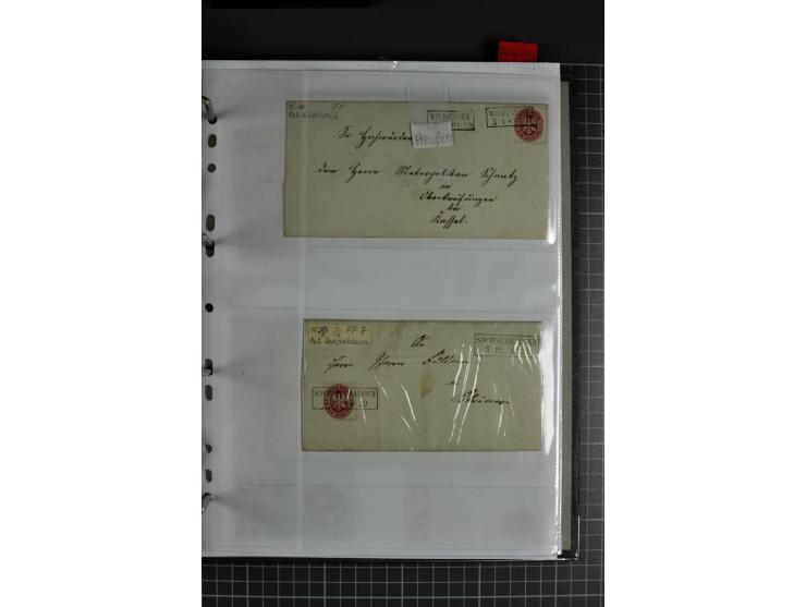 1840/1919, Baden bis Württemberg, Partie Briefe ab Vorphila mit Schwerpunkt NDP, dabei EF und MEF, Paketbegleitbriefe, intere
