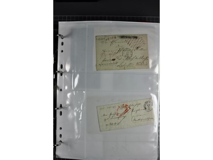 1840/1919, Baden bis Württemberg, Partie Briefe ab Vorphila mit Schwerpunkt NDP, dabei EF und MEF, Paketbegleitbriefe, intere