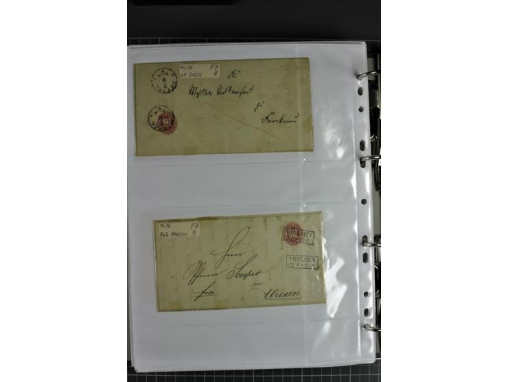 1840/1919, Baden bis Württemberg, Partie Briefe ab Vorphila mit Schwerpunkt NDP, dabei EF und MEF, Paketbegleitbriefe, intere